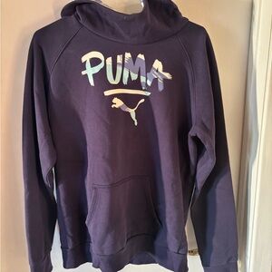 PUMA Men's Dark Purple Hoodie
